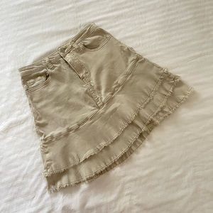 Denim mini skirt